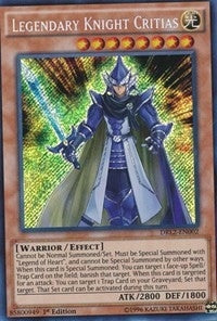Legendary Knight Critias (DRL2-EN002)  Secret Rare