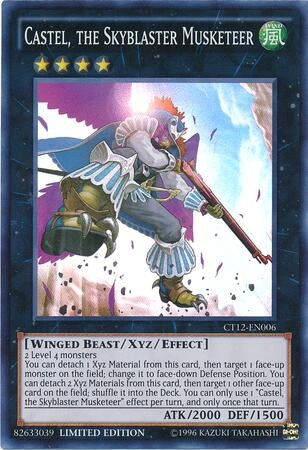 Castel, the Skyblaster Musketeer (CT12-EN006) Super Rare
