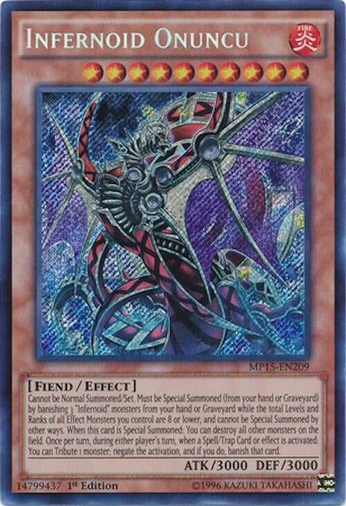 Infernoid Onuncu (MP15-EN209)  Secret Rare