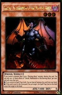 Calcab, Malebranche of the Burning Abyss (PGL3-EN048) Gold Rare
