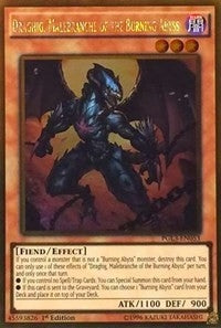Draghig, Malebranche of the Burning Abyss (PGL3-EN053) Gold Rare