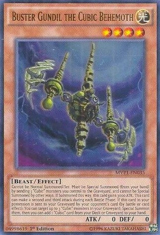 Buster Gundil the Cubic Behemoth (MVP1-EN035)  Ultra Rare
