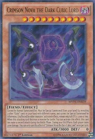 Crimson Nova the Dark Cubic Lord (MVP1-EN039)  Ultra Rare