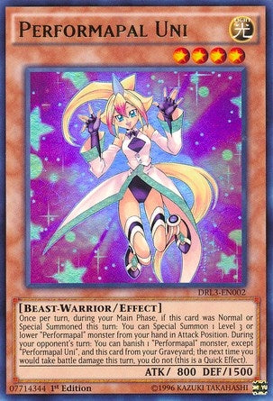 Performapal Uni (DRL3-EN002)  Ultra Rare
