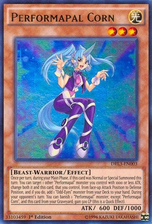 Performapal Corn (DRL3-EN003)  Ultra Rare