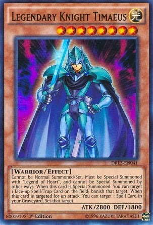 Legendary Knight Timaeus (DRL3-EN041)  Ultra Rare
