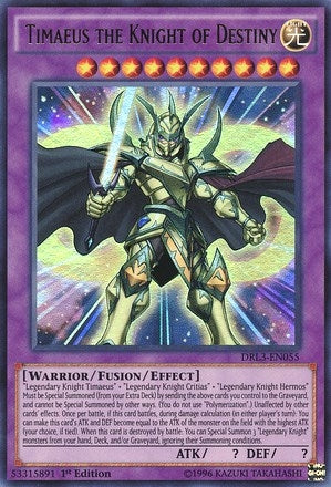 Timaeus the Knight of Destiny (DRL3-EN055)  Ultra Rare