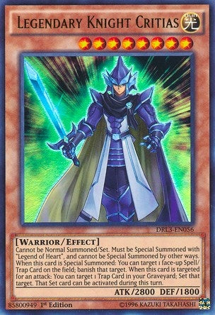 Legendary Knight Critias (DRL3-EN056)  Ultra Rare