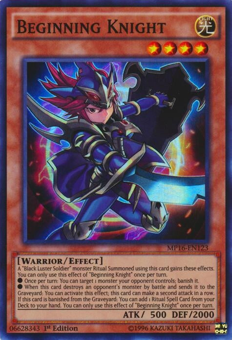 Beginning Knight (MP16-EN123) Super Rare