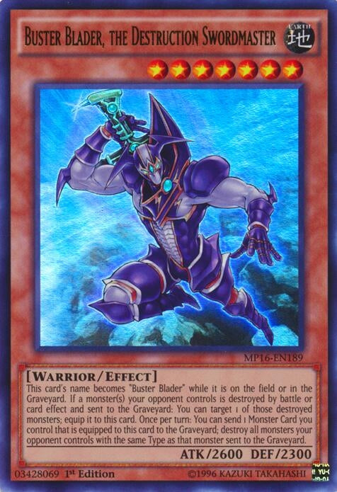 Buster Blader, the Destruction Swordmaster (MP16-EN189) Ultra Rare