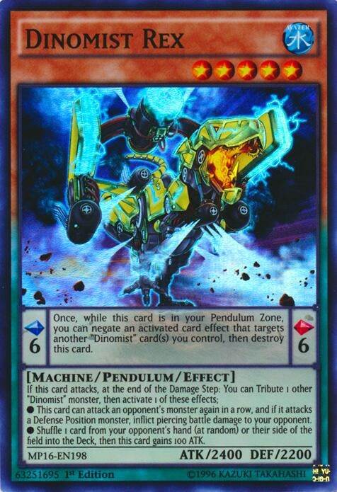 Dinomist Rex (MP16-EN198) Super Rare