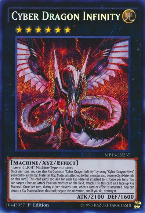 Cyber Dragon Infinity (MP16-EN237) Secret Rare
