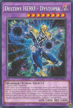 Destiny HERO - Dystopia (DESO-EN004)  Secret Rare