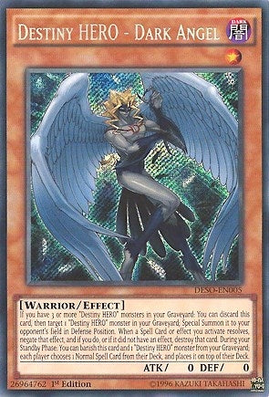 Destiny HERO - Dark Angel (DESO-EN005)  Secret Rare