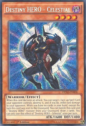 Destiny HERO - Celestial (DESO-EN006)  Secret Rare
