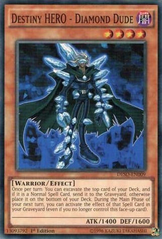 Destiny HERO - Diamond Dude (DESO-EN009)  Super Rare