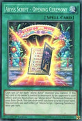 Abyss Script - Opening Ceremony (DESO-EN024)  Super Rare