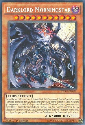 Darklord Morningstar (DESO-EN029)  Secret Rare