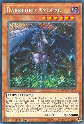 Darklord Amdusc (DESO-EN033)  Secret Rare