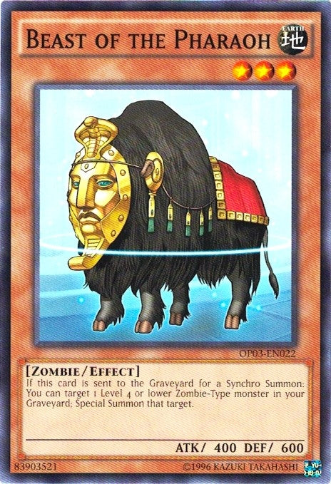 Beast of the Pharaoh (OP03-EN022) Common