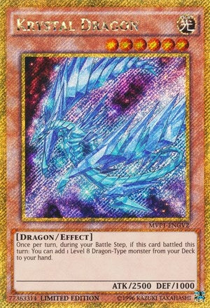 Krystal Dragon (MVP1-ENGV2) (Limited) Gold Secret Rare