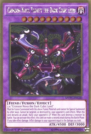 Crimson Nova Trinity the Dark Cubic Lord (MVP1-ENG40)  Gold Rare