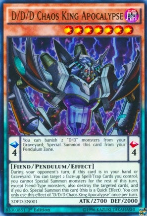 D/D/D Chaos King Apocalypse (SDPD-EN001) Ultra Rare