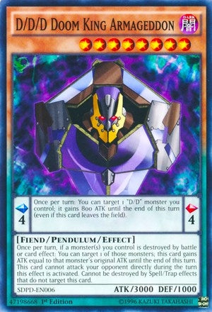 D/D/D Doom King Armageddon (SDPD-EN006) Common