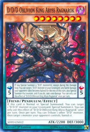 D/D/D Oblivion King Abyss Ragnarok (SDPD-EN012) Common