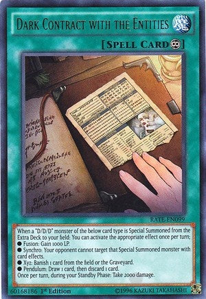 Dark Contract with the Entities (RATE-EN099) Ultra Rare