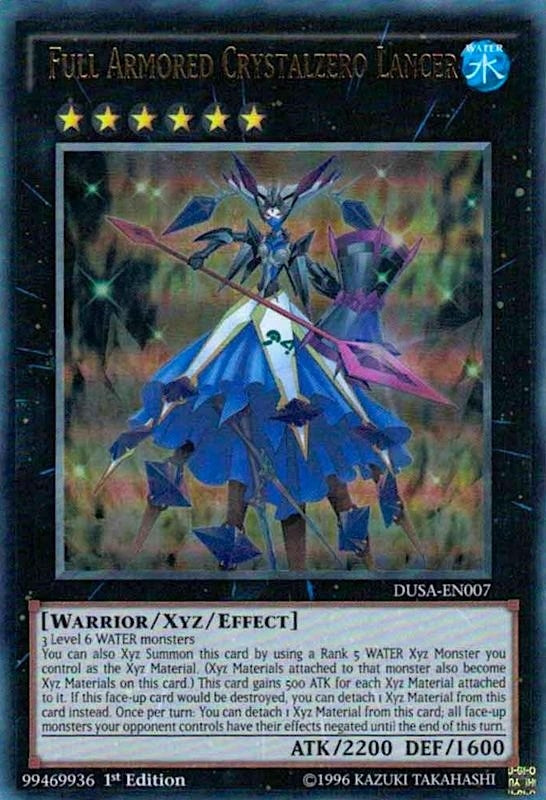 Full Armored Crystalzero Lancer (DUSA-EN007)  Ultra Rare