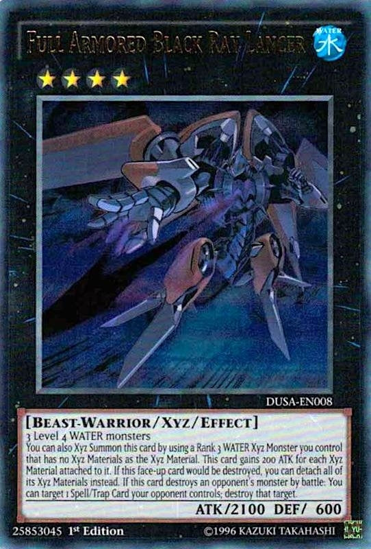 Full Armored Black Ray Lancer (DUSA-EN008)  Ultra Rare