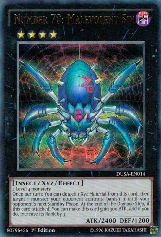 Number 70: Malevolent Sin (DUSA-EN014)  Ultra Rare