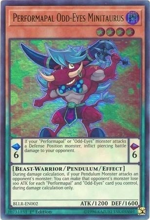 Performapal Odd-Eyes Minitaurus (BLLR-EN002)  Ultra Rare
