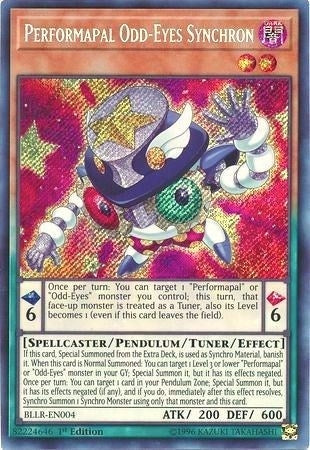 Performapal Odd-Eyes Synchron (BLLR-EN004)  Secret Rare