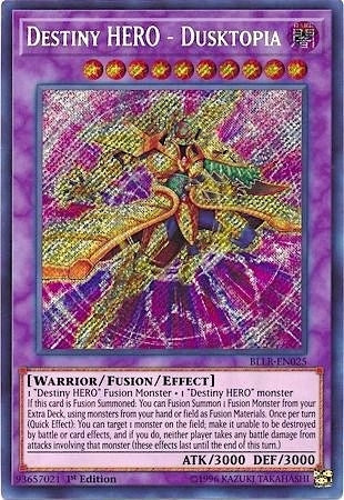 Destiny HERO - Dusktopia (BLLR-EN025)  Secret Rare