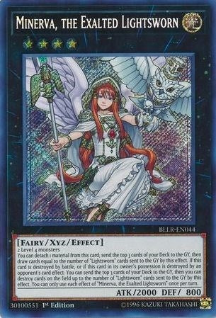 Minerva, the Exalted Lightsworn (BLLR-EN044)  Secret Rare