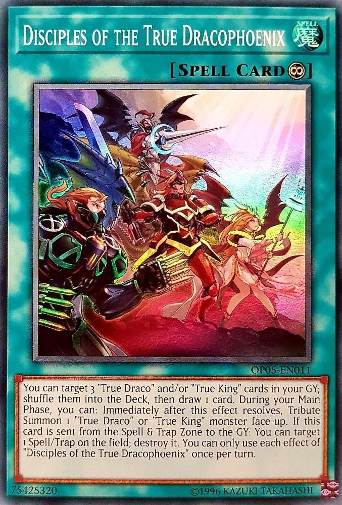 Disciples of the True Dracophoenix (OP05-EN011) Super Rare