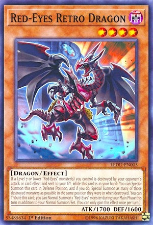 Red-Eyes Retro Dragon (LEDU-EN005) Common