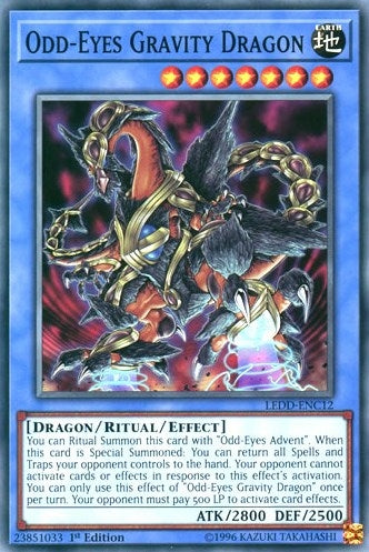 Odd-Eyes Gravity Dragon (LEDD-ENC12)  Common