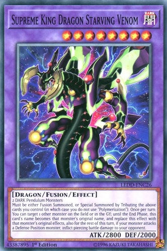 Supreme King Dragon Starving Venom (LEDD-ENC26)  Common