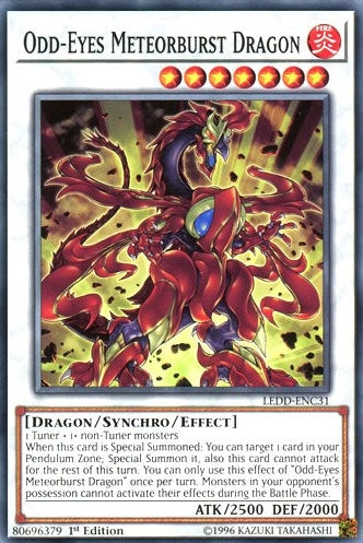 Odd-Eyes Meteorburst Dragon (LEDD-ENC31)  Common