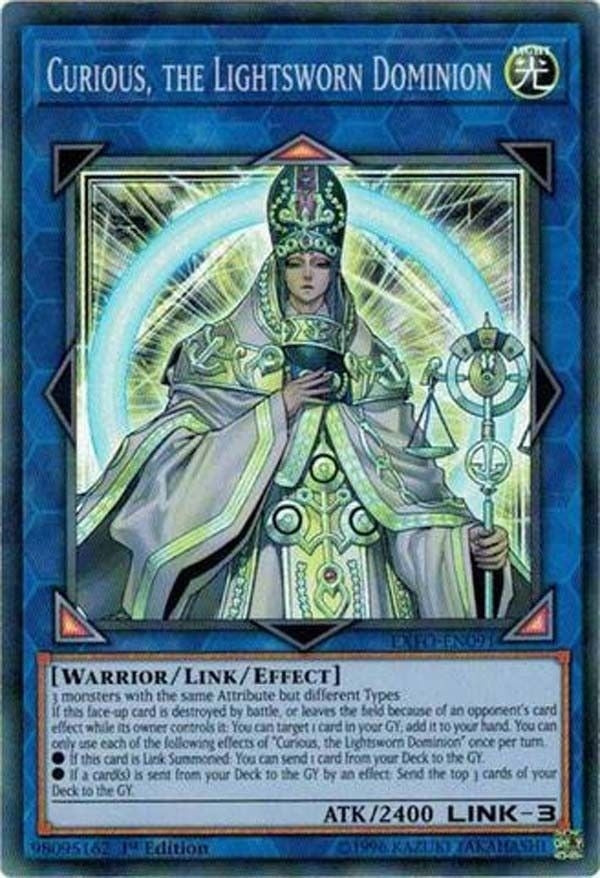 Curious, the Lightsworn Dominion (EXFO-EN091) Super Rare
