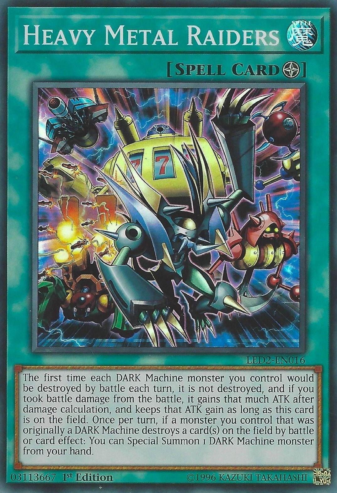 Heavy Metal Raiders (LED2-EN016) Super Rare