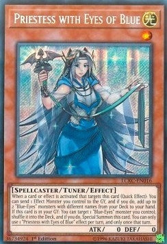 Priestess with Eyes of Blue (LCKC-EN016)  Secret Rare