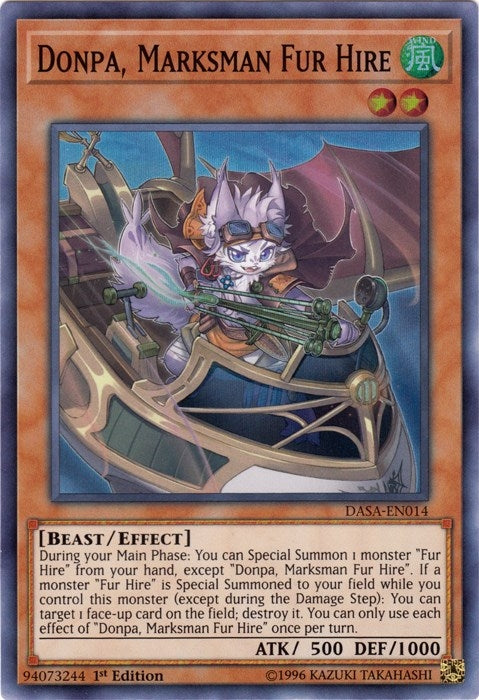 Donpa, Marksman Fur Hire (DASA-EN014) Super Rare