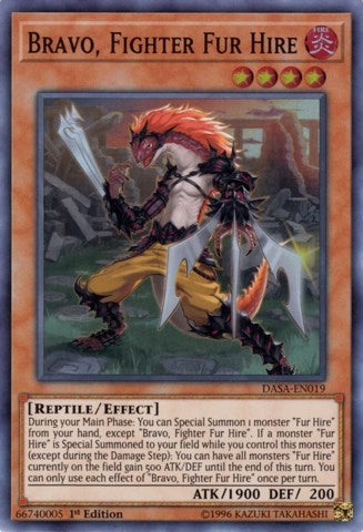 Bravo, Fighter Fur Hire (DASA-EN019) Super Rare
