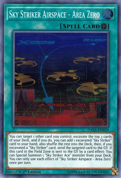 Sky Striker Airspace - Area Zero (DASA-EN039)  Super Rare
