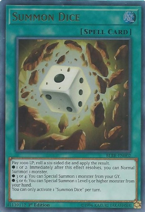 Summon Dice (BLRR-EN002)  Ultra Rare