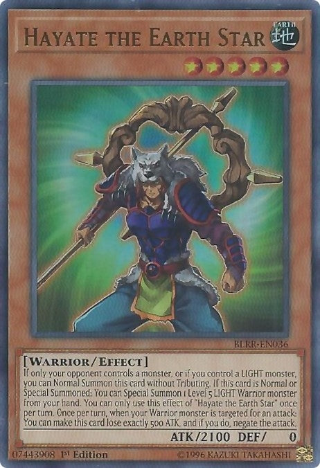 Hayate the Earth Star (BLRR-EN036)  Ultra Rare